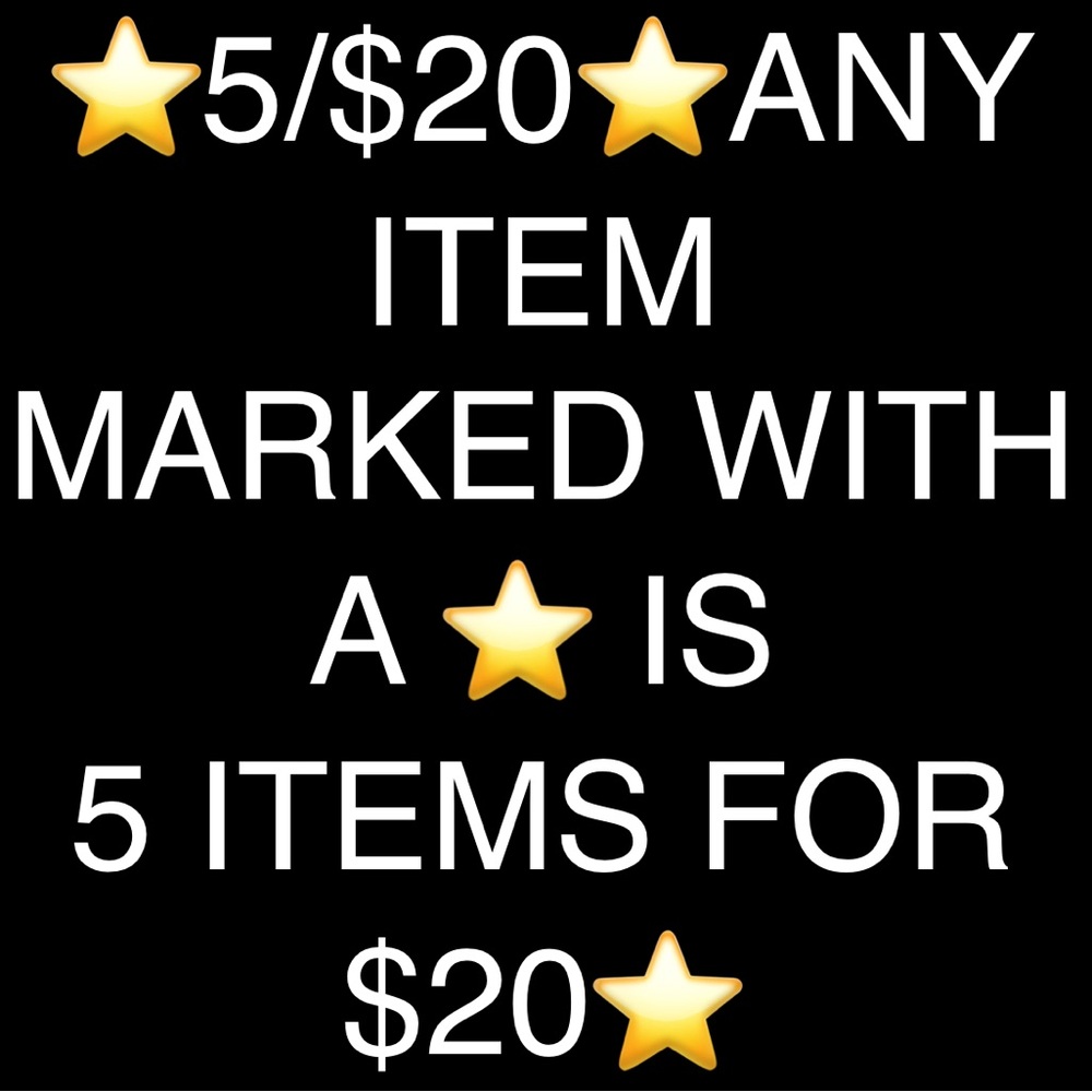 ⭐️5/$20⭐️